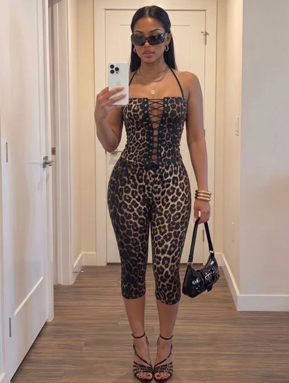 “Lorielle” Leopard 2 Piece Set