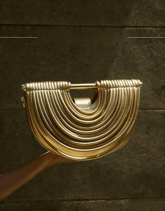 “Mirror Me” Gold Handbag