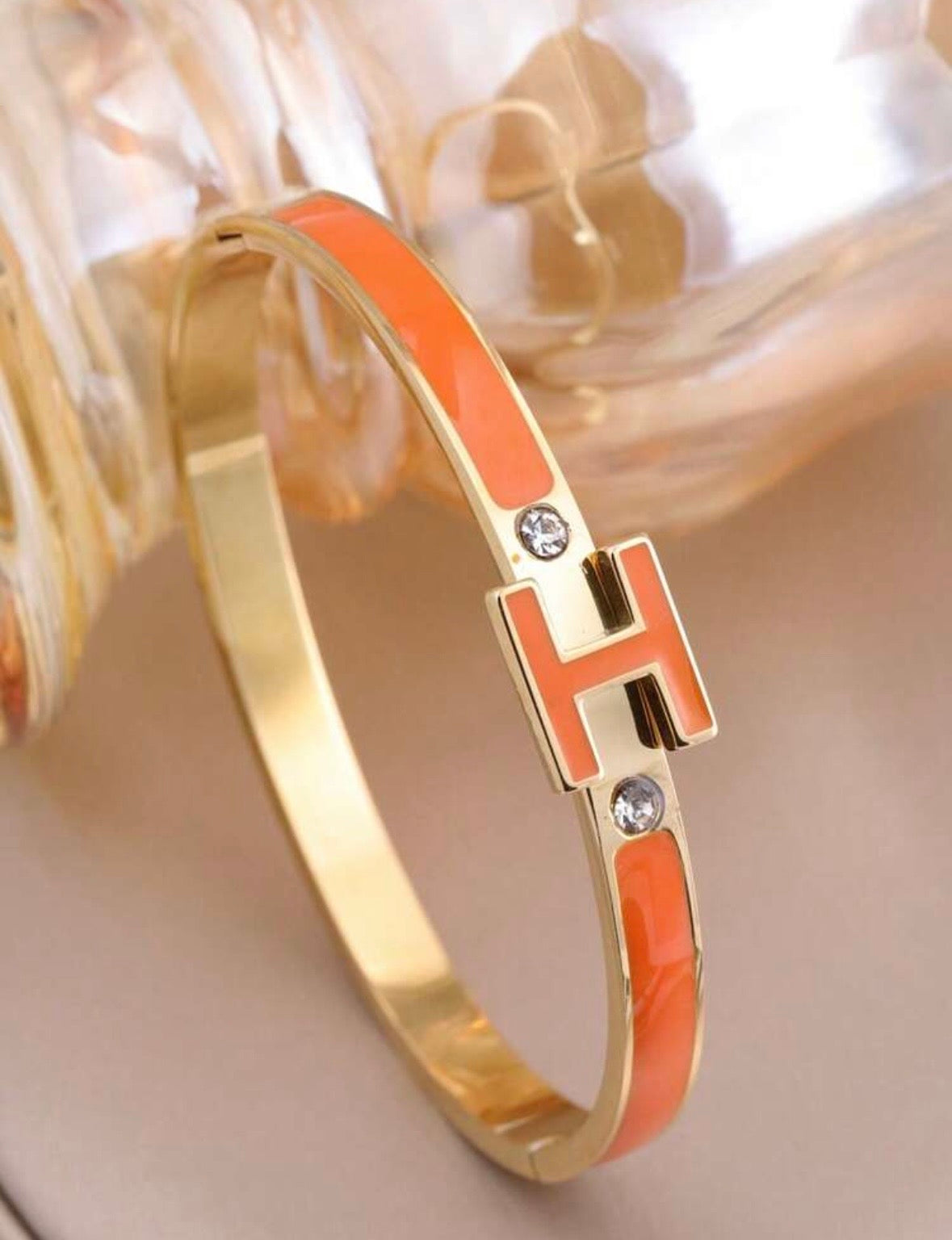 “Hermes” Red Bangle