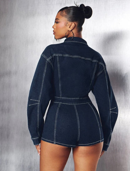 “Denim Diva” Blue Jean Romper