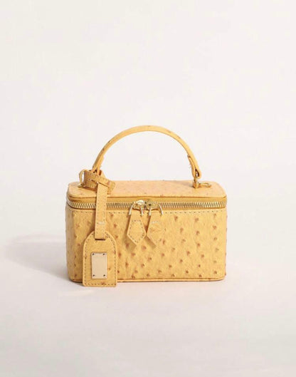 “Harlem Square” Yellow Handbag