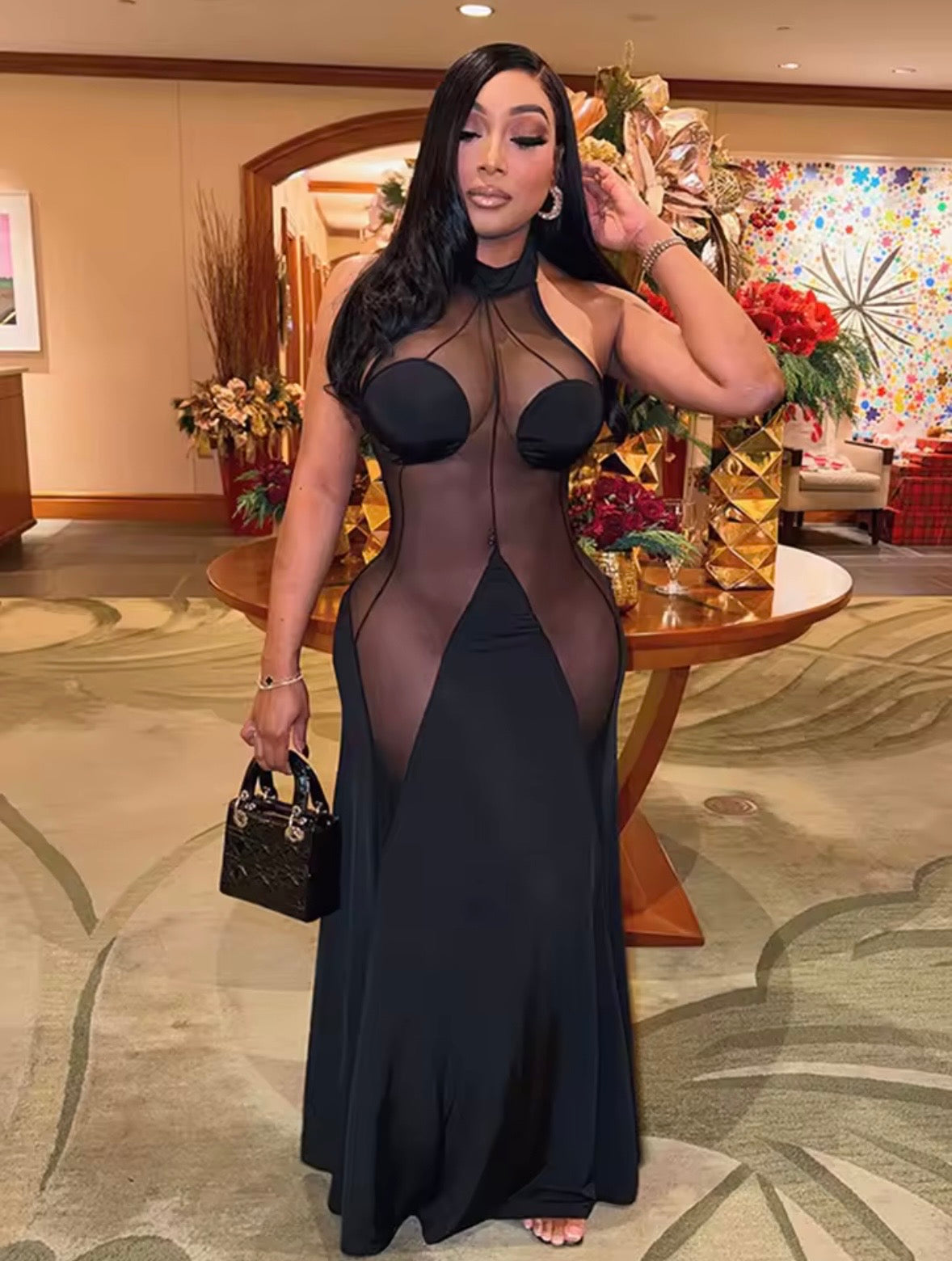 “Hidden Truth” Black Dress