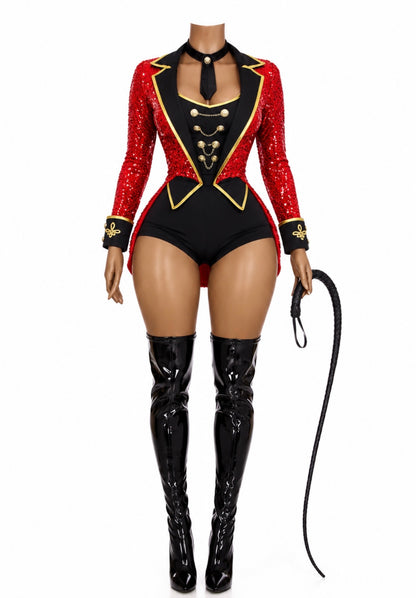 “Ring Master” Red 4 Piece Costume Set
