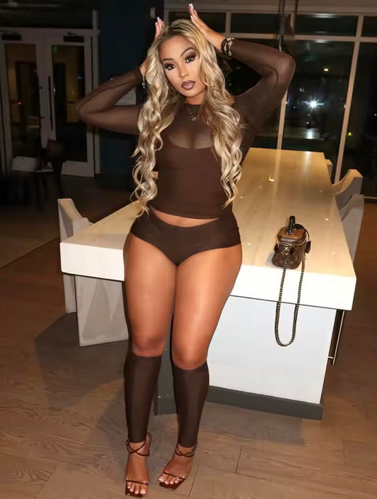 “Put Up” Brown 4 Piece Set