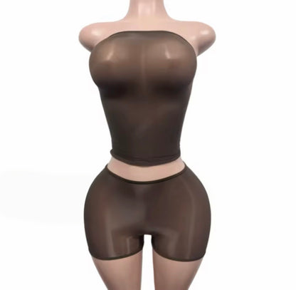 “Curve Control” Brown 2 Piece Set