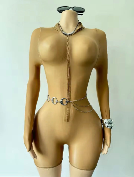 “Nothing To Hide” Nude Romper