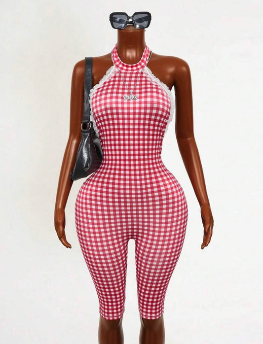 “Top Of The Line” Red Romper