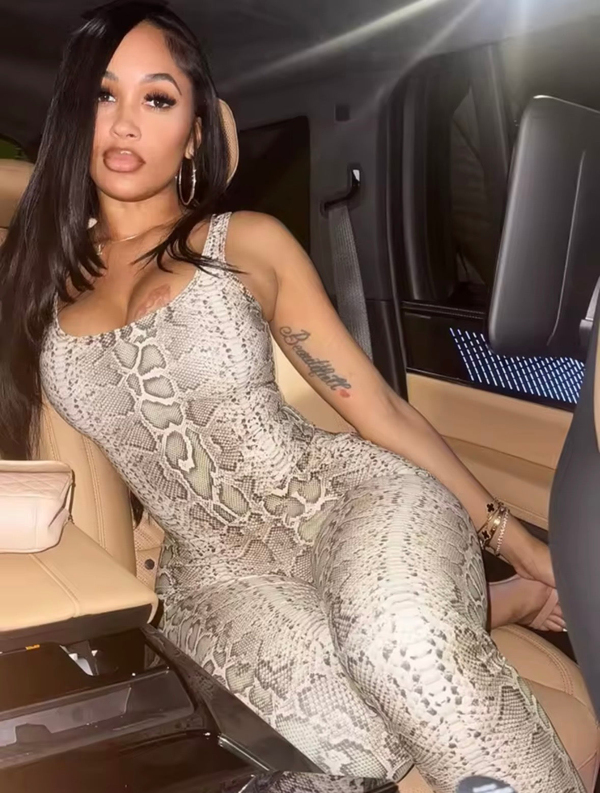 “Snake Skin” Green 2 Piece Set