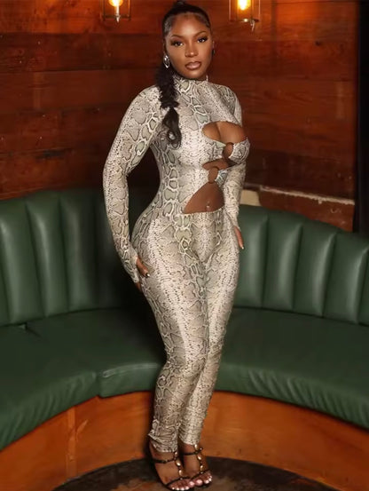 “Cobra” Orange Jumpsuit