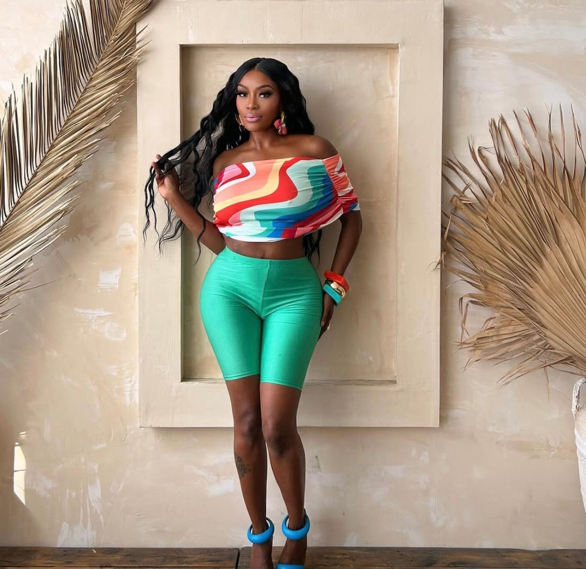 “Mella” Multicolor 2 Piece Set