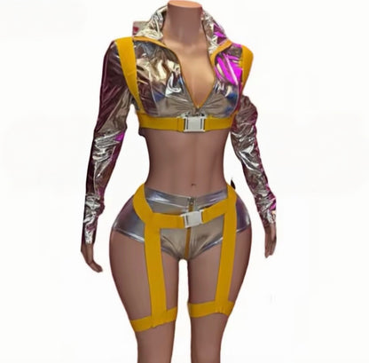 “Space Cadet” Yellow 4 Piece Costume Set