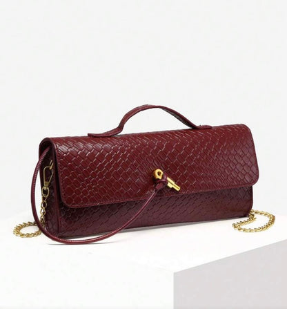 “Handle Up” Burgundy Handbag