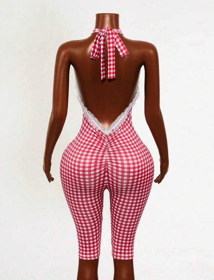 “Top Of The Line” Red Romper