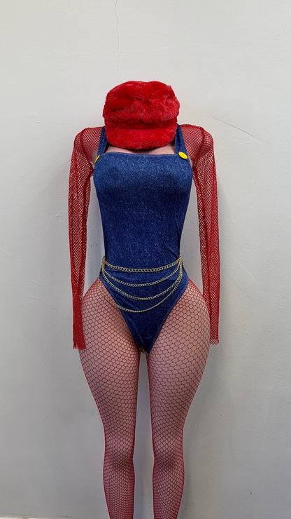 “Mario” Red 4 Piece Costume Set