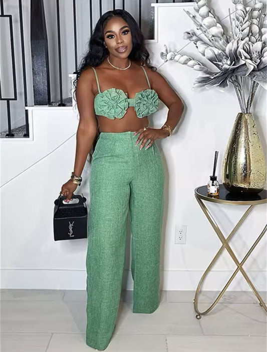 “Peda” Green 2 Piece Set