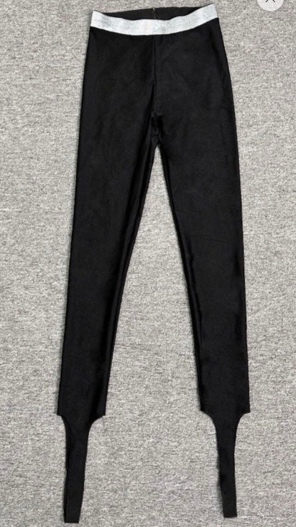 “Rum” Black High Waist Pants