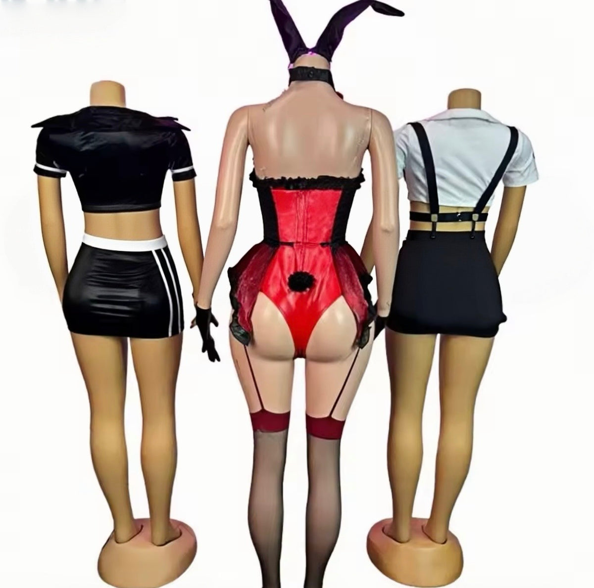 “Bad Bunny” Red 5 Piece Costume Set