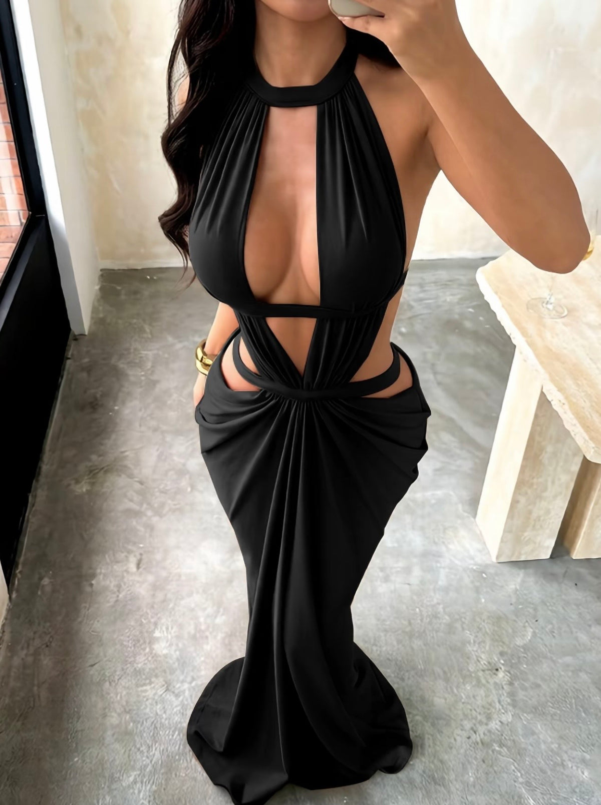 “Champagne Wishes” Brown Dress