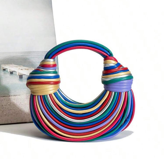 “Rita Rope” Multicolor Handbag