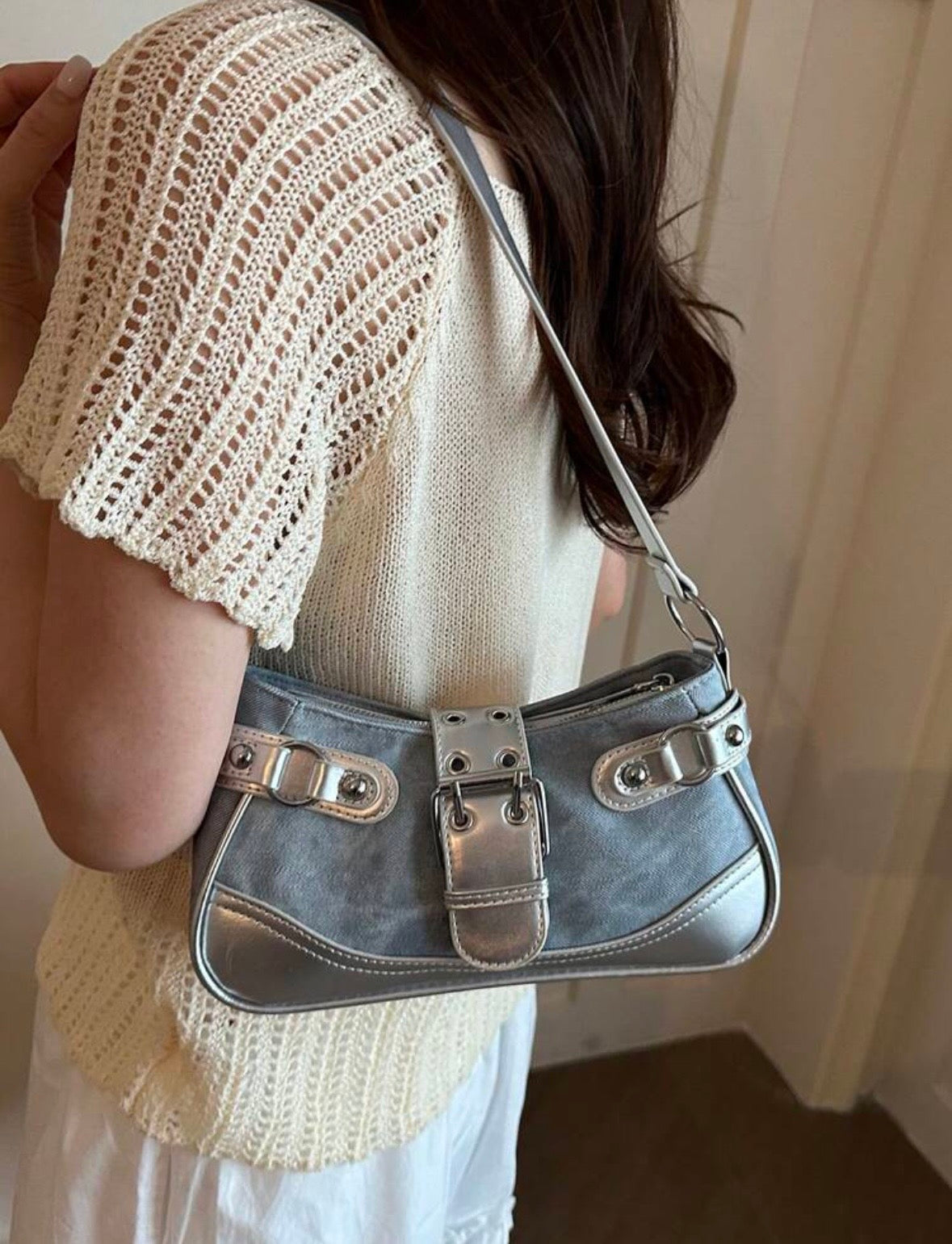 “Denim Deeds” Blue Jean Handbag