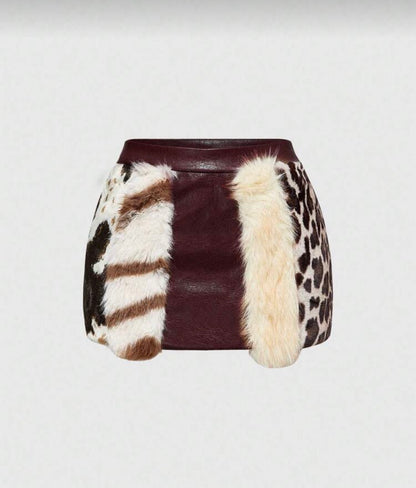 “Jungle Fever” Dark Brown Skirt