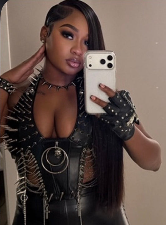 “Spiked” Corset Top