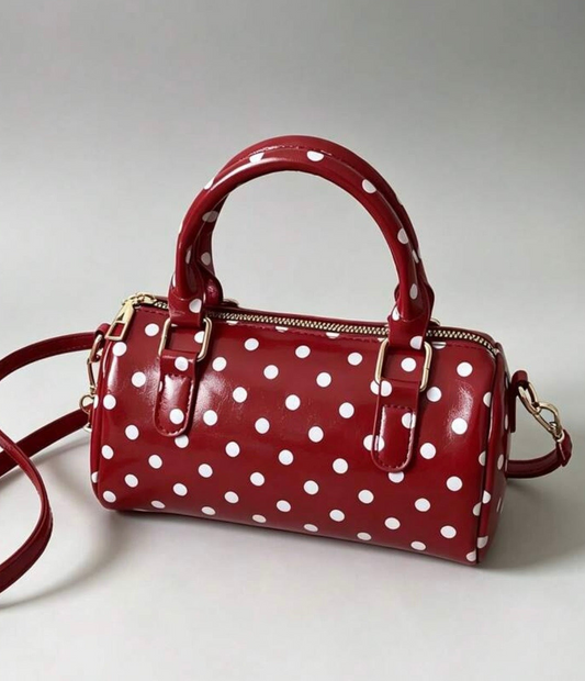 “Polka” Red Handbag