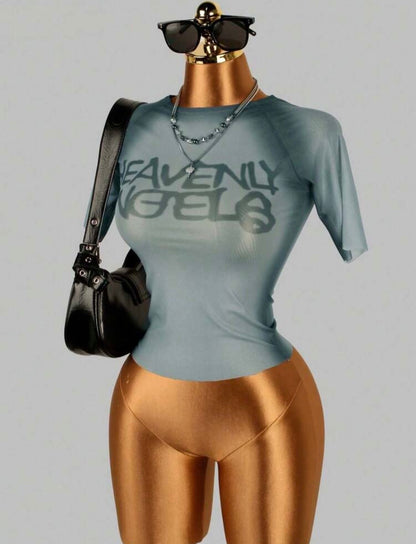 “Heavenly Angels” Grey Top