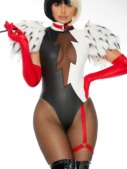 “Cruella Deville” Multicolor 3 Piece Costume Set