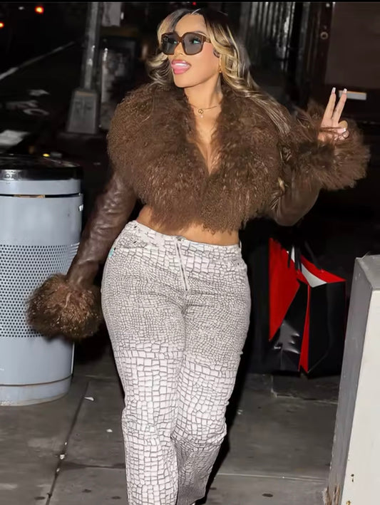 “Premium Chick” Brown Jacket