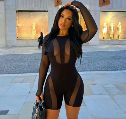 “Rocky” Black Romper