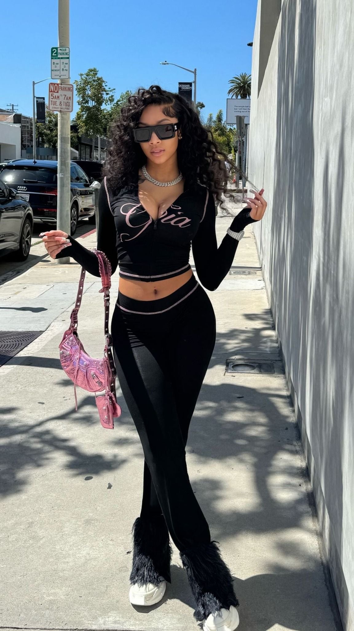 “Gia Is Me” Black 2 Piece Set