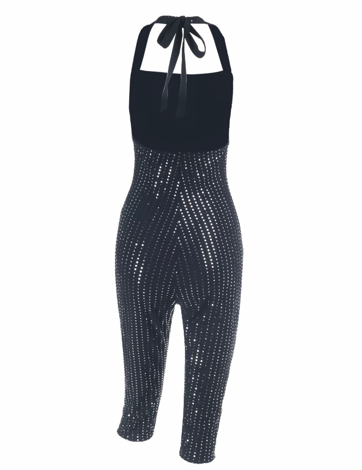 “Night Owl” Black Romper