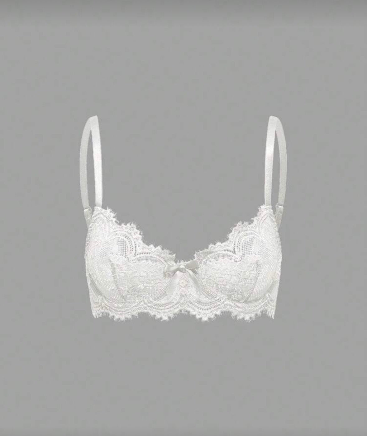 “Lisa Lace” White Bralette