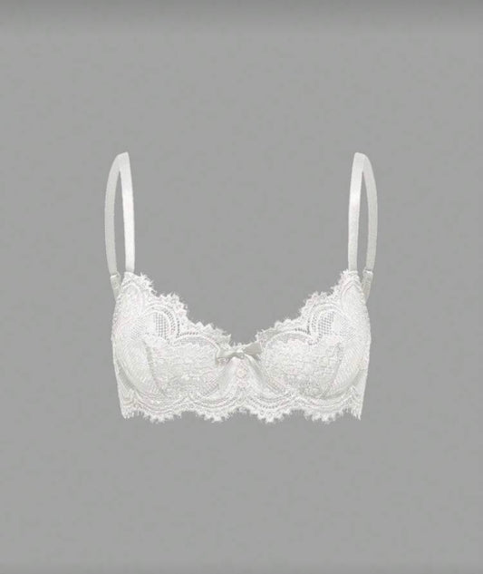 “Lisa Lace” White Bralette