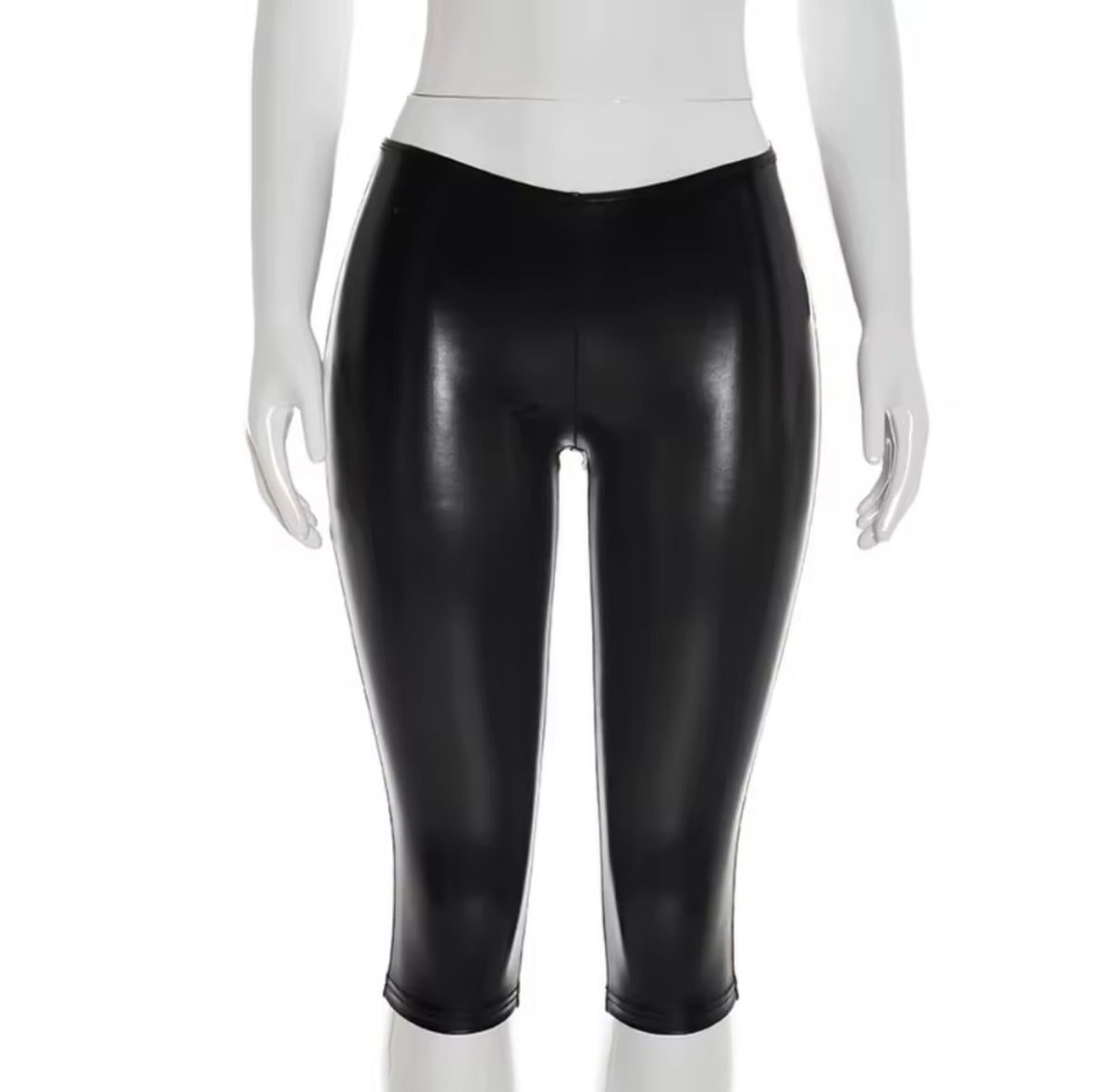 “Lather Me” Black Capri Shorts