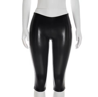 “Lather Me” Black Capri Shorts