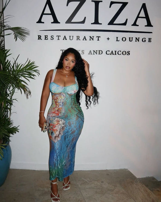 “Little Mermaid” Blue Dress