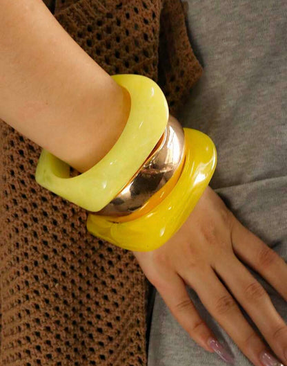 “Charisma” Orange Bangle Set