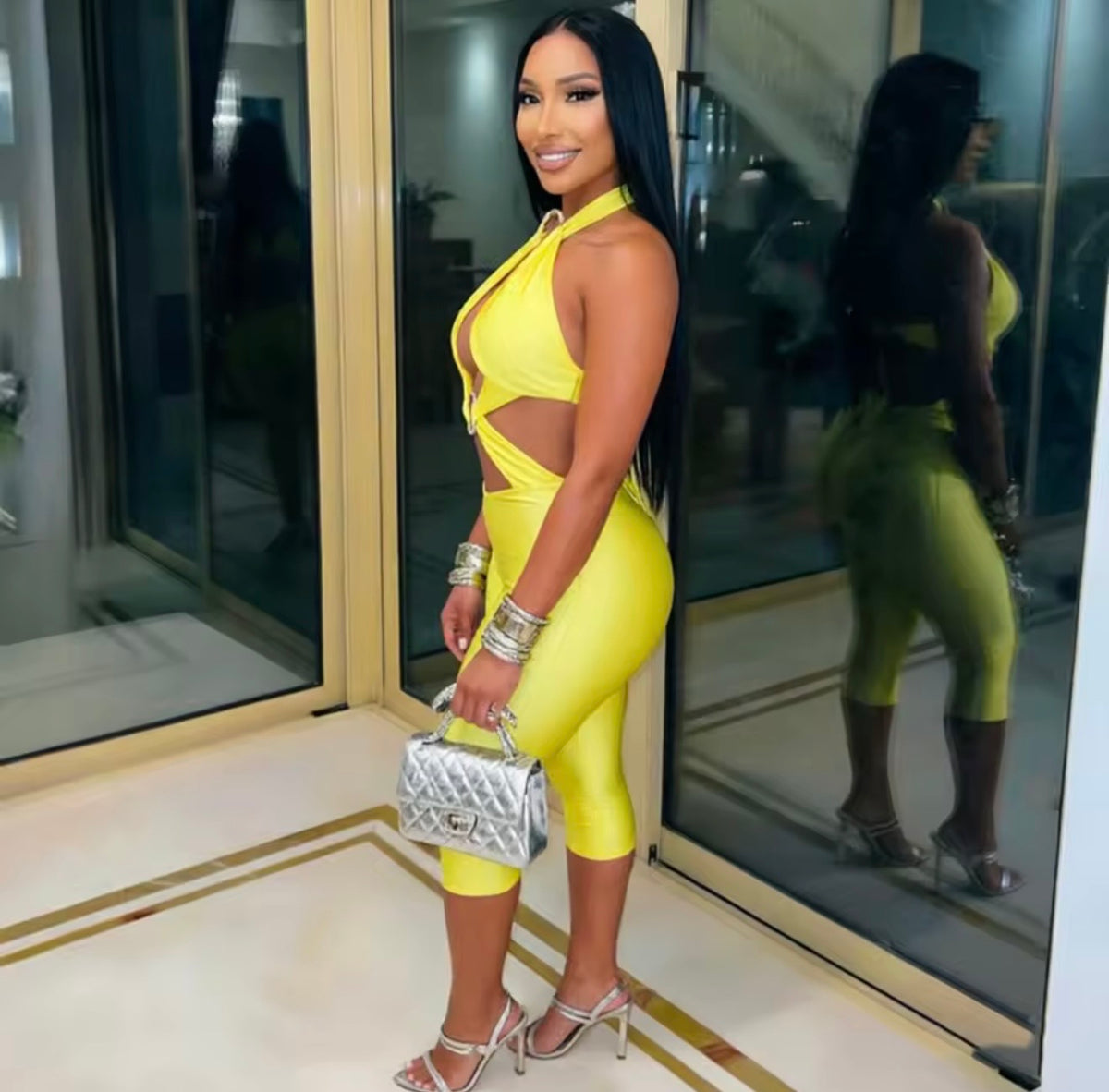 “Ring Leader” Yellow Romper