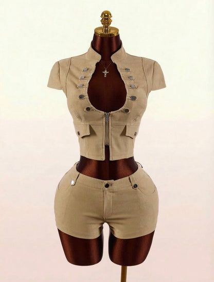 “Cadet” Khaki 2 Piece Set