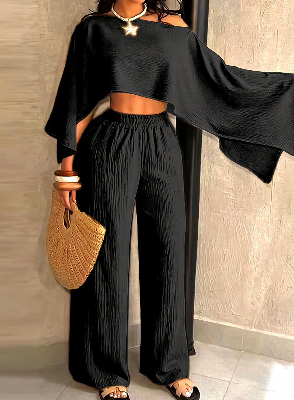 “Florence Flow” Green 2 Piece Set