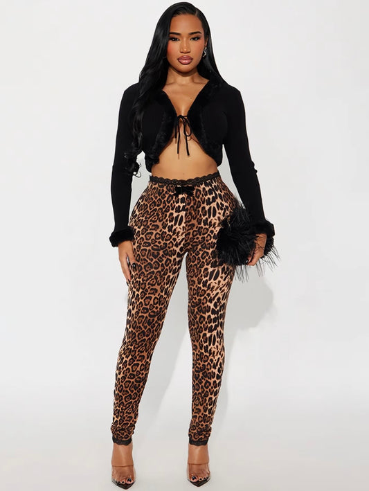“Feline” Leopard Pants