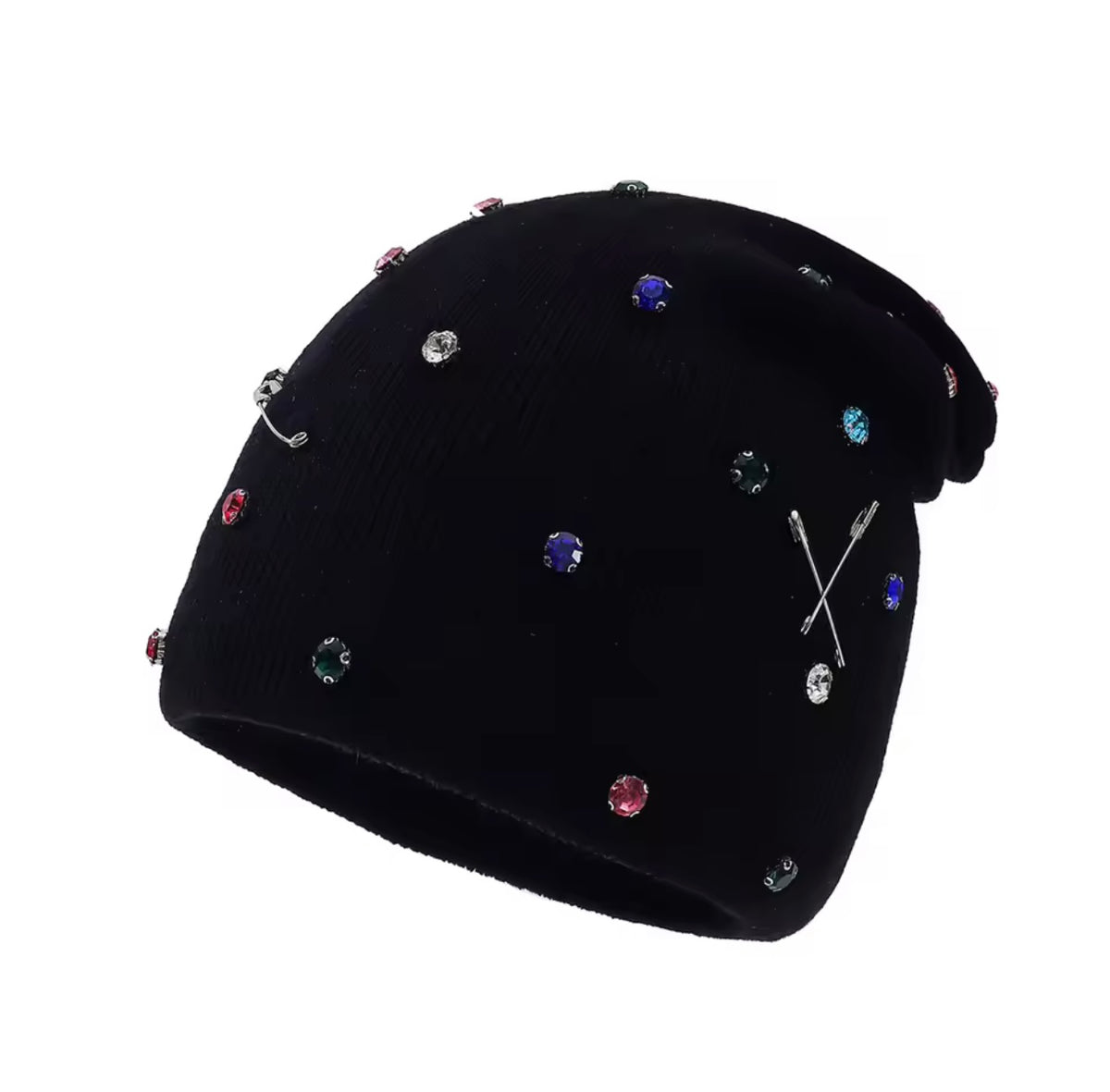 “Glamour Rebel” White Beanie