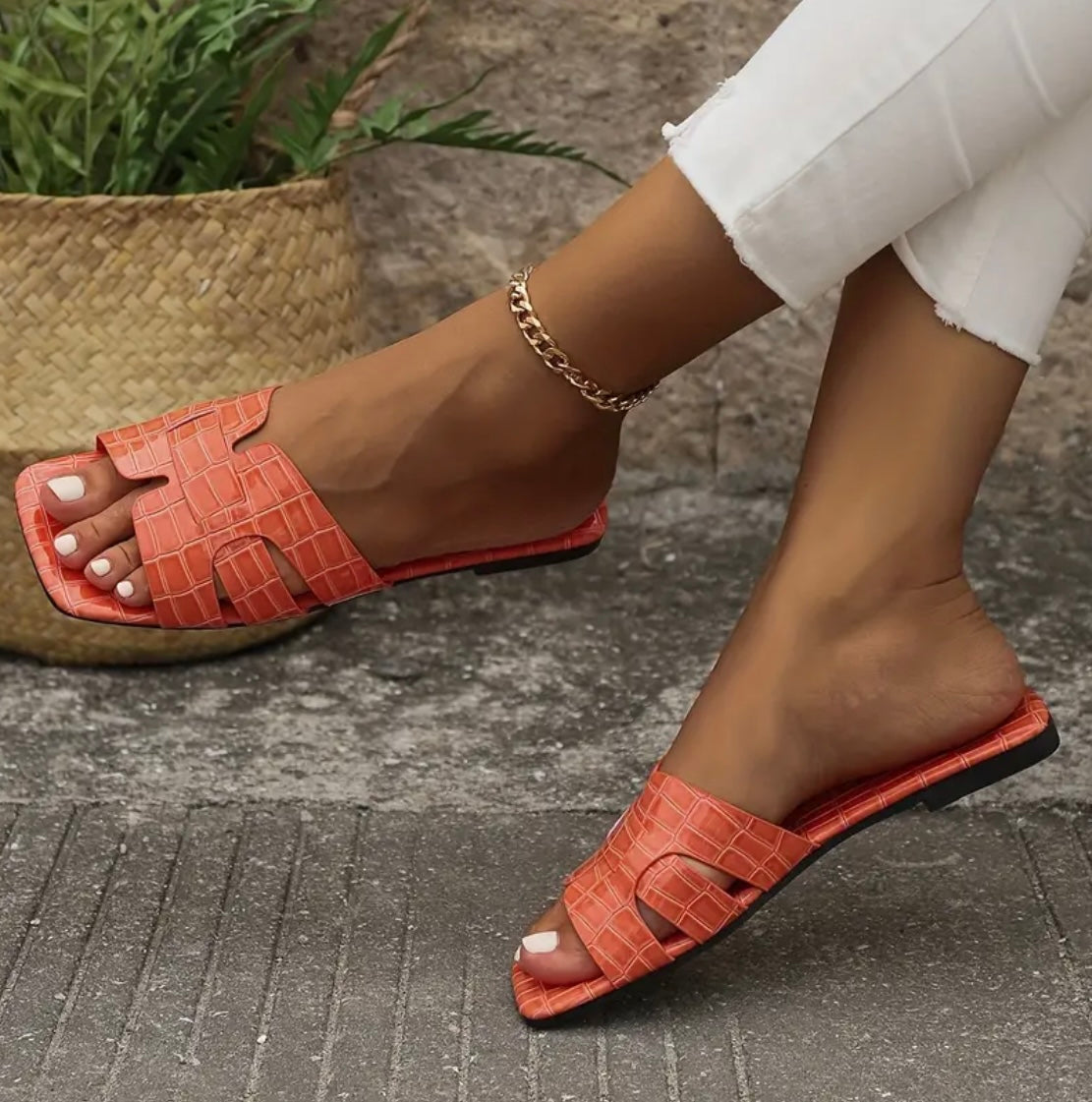 “imani” Silver Sandal