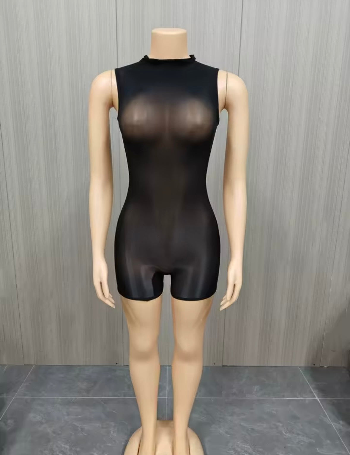 “Sacred Mami” Black Romper