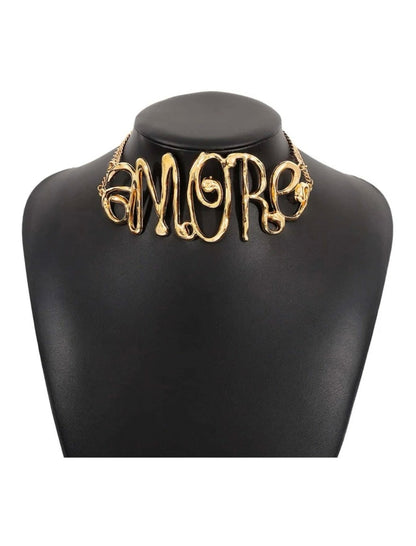 “Amore” Gold Choker
