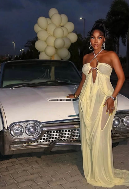 “Lover” Yellow Dress