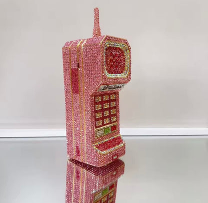 “Telephone” Silver Handbag