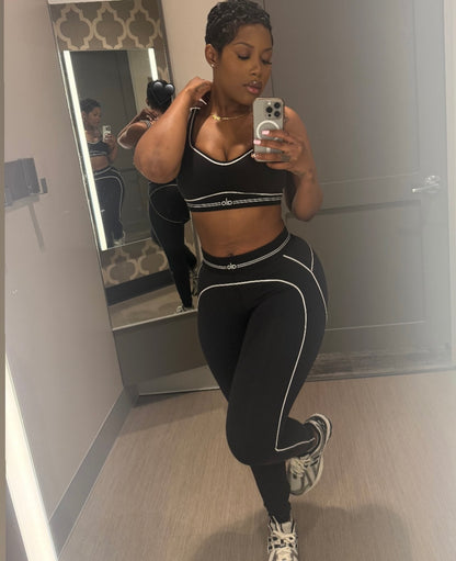 “Alo” Black 2 Piece